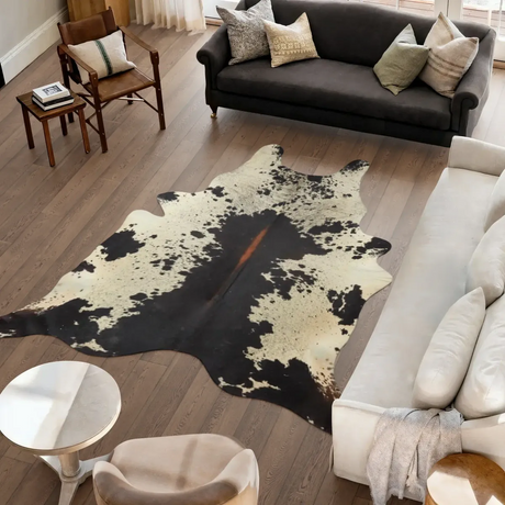 Cow Hide Rug | Salt and Pepper | 3,75 sqm