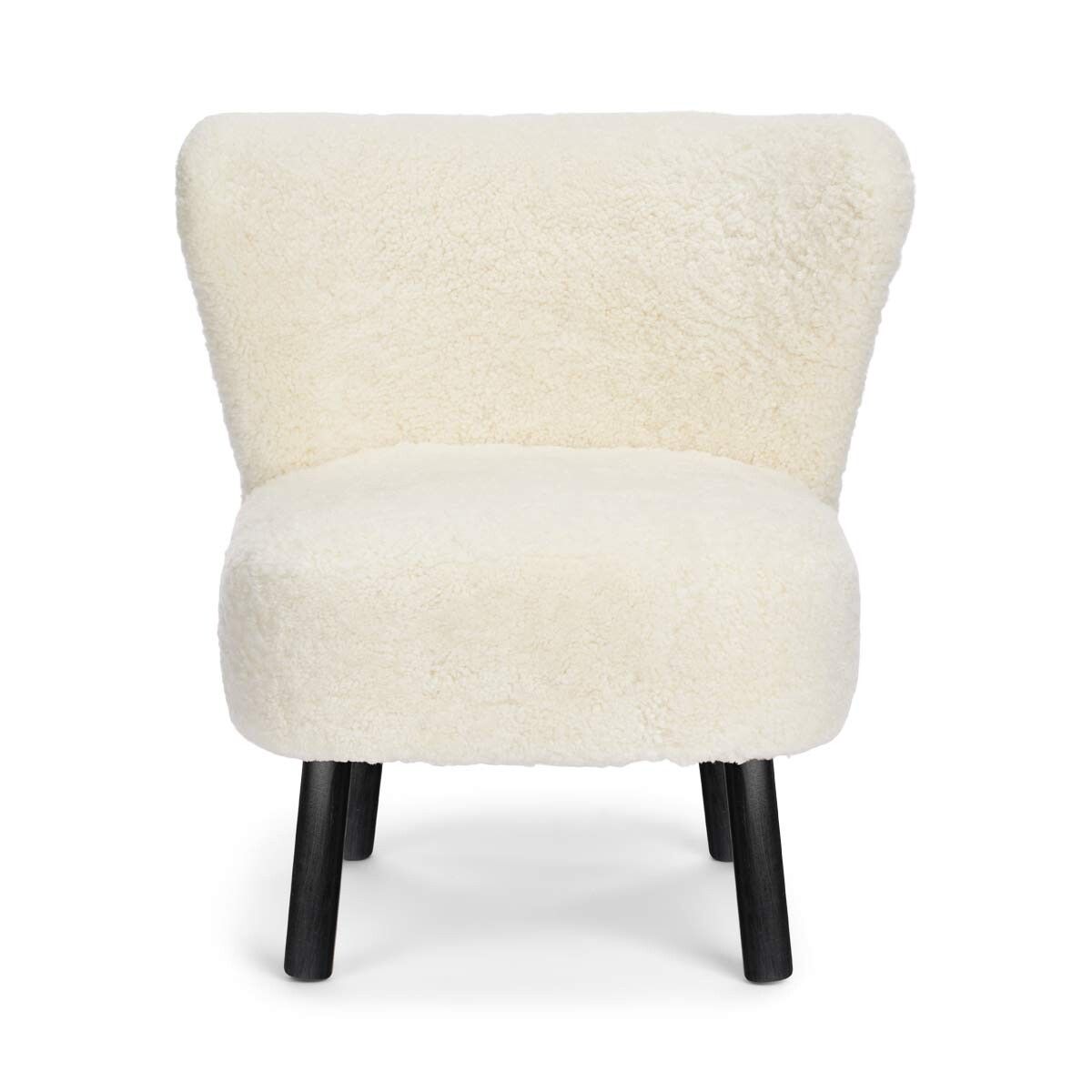 Emily Lounge Chair | Short Wool Ivory