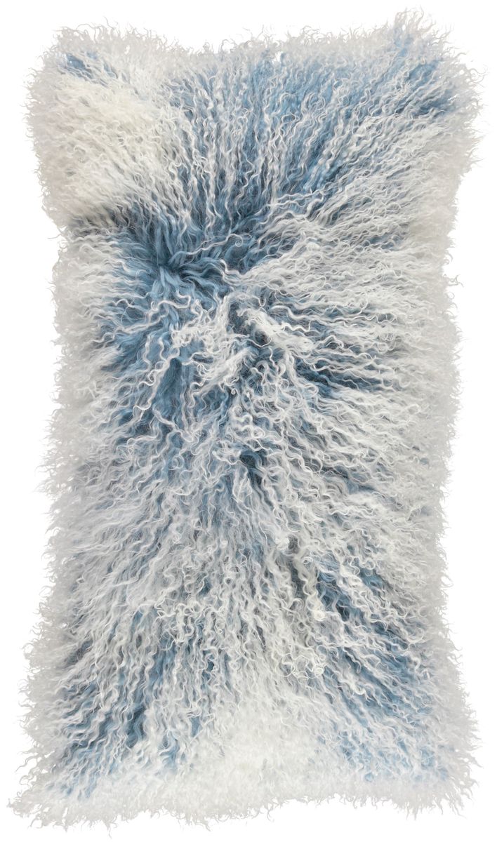Snow Collection | Curly Cushion | Tibetan Sheepskin | 28x56 cm