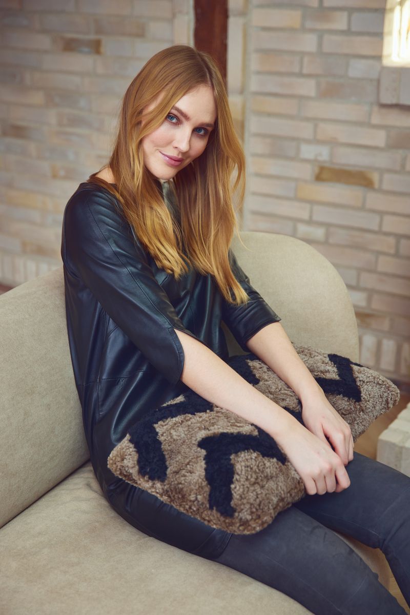 Short-Wool Sheepskin Cushion | Doublesided | 30x60 cm