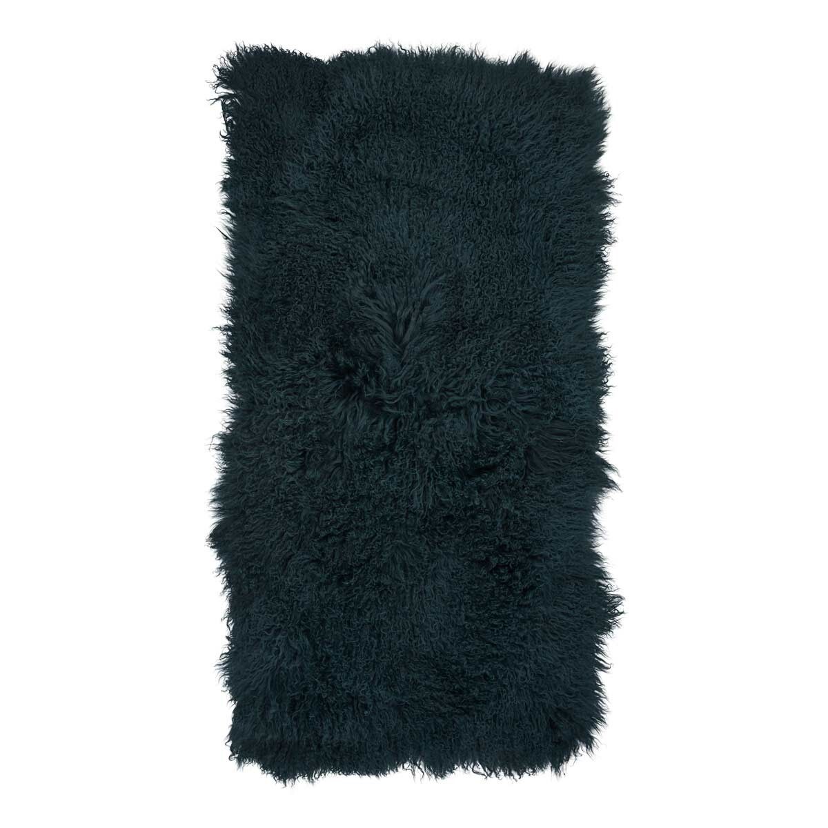 Plaid of Curly Sheepskin | 60x120 cm Caspian