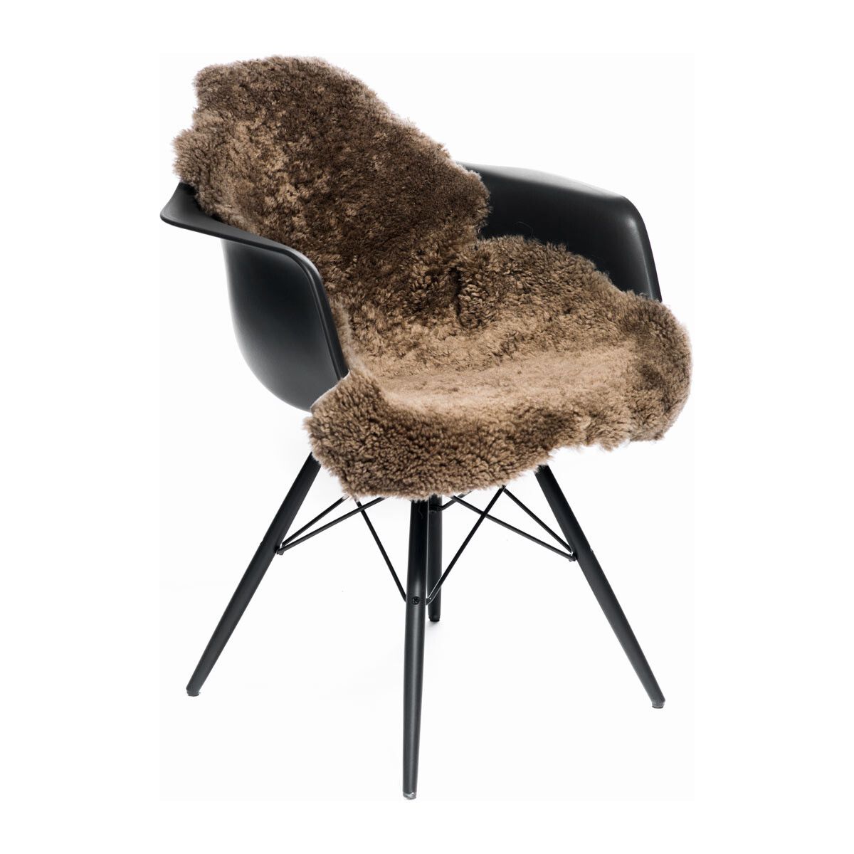 New Zealand Sheepskin | Premium | Short Curly Wool | Rug 90 cm Taupe