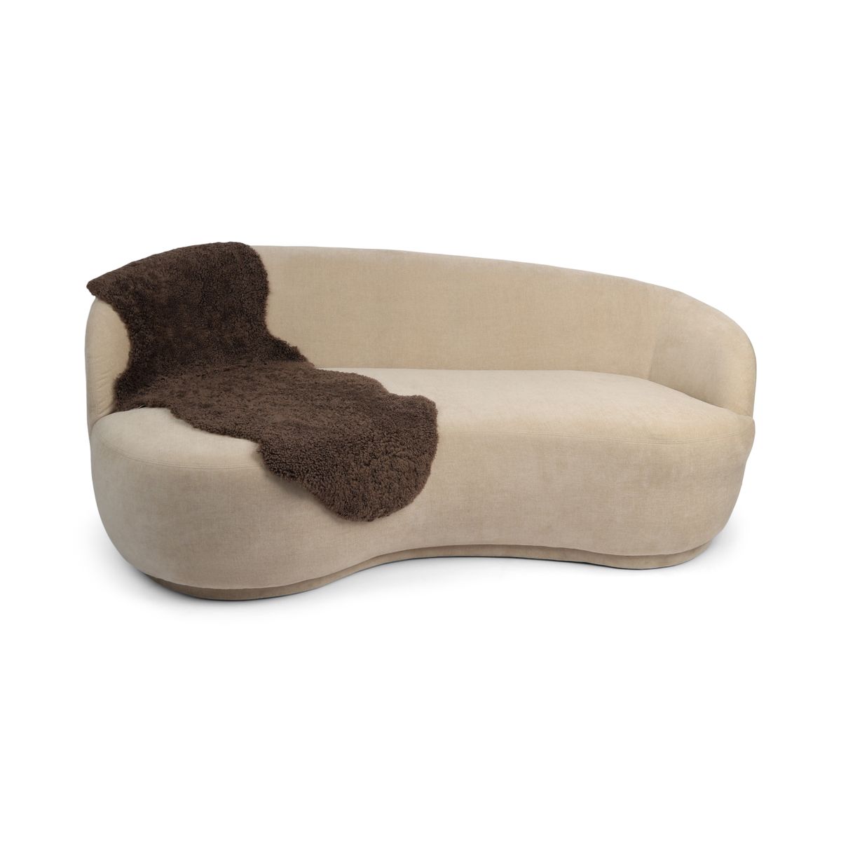 Double Sheepskin |Short Wool | New Zealand | 160x60 cm Mushroom