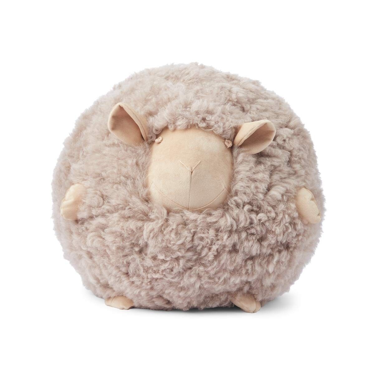 Cute Sheep Cushion | Ø28 cm Taupe