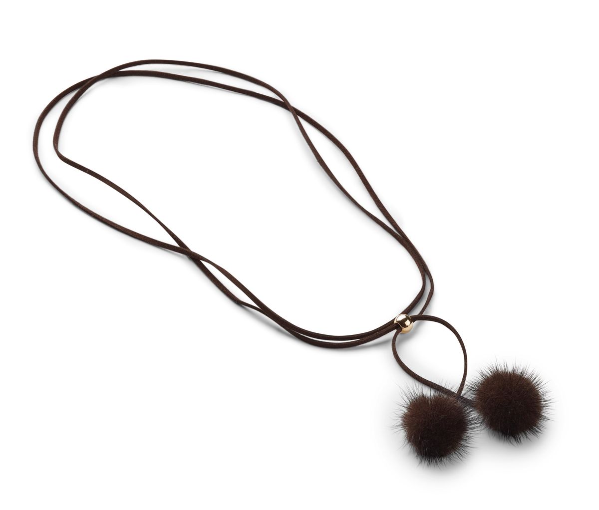 Nicki Mink Necklace Brown