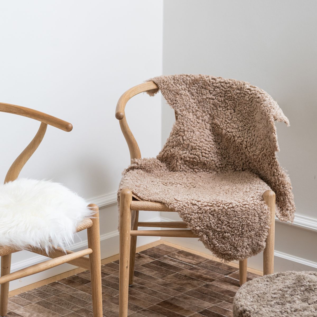 Double Face Sheepskin | America | 90x60 cm Black