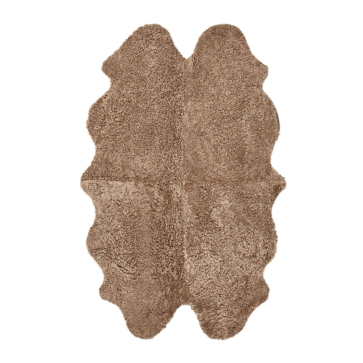 Quadruple Sheepskin Rug | New Zealand | Short Wool Curly | 170x110 cm