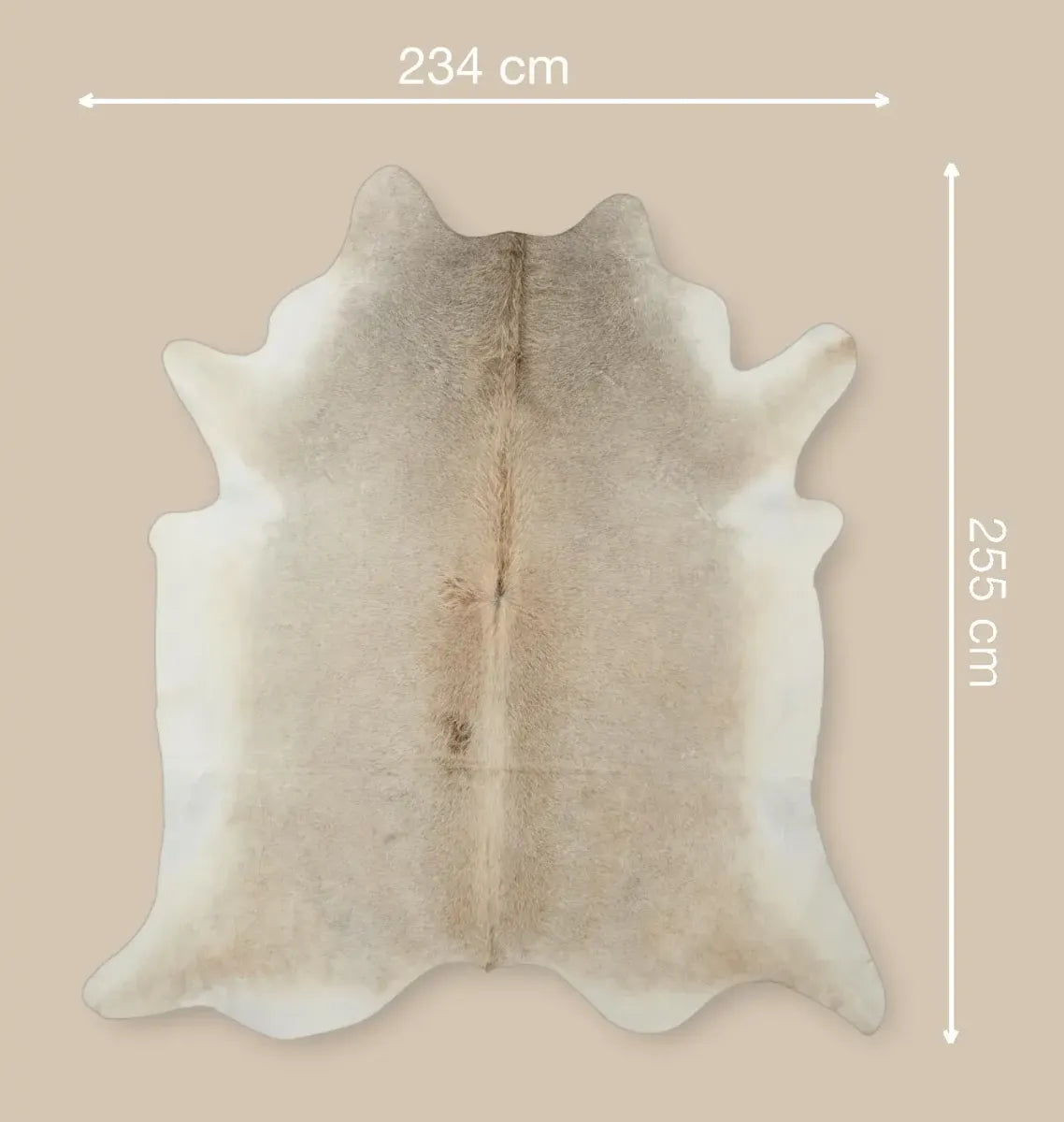 Cow Hide Rug | Grey Beige | 4,21 sqm Grey Beige