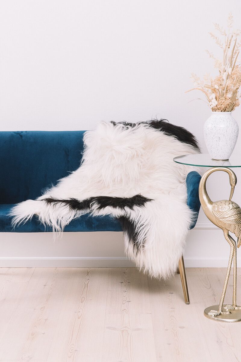 Icelandic Sheepskin | Natural Colors | Long Wool | 90 cm Grey Brisa