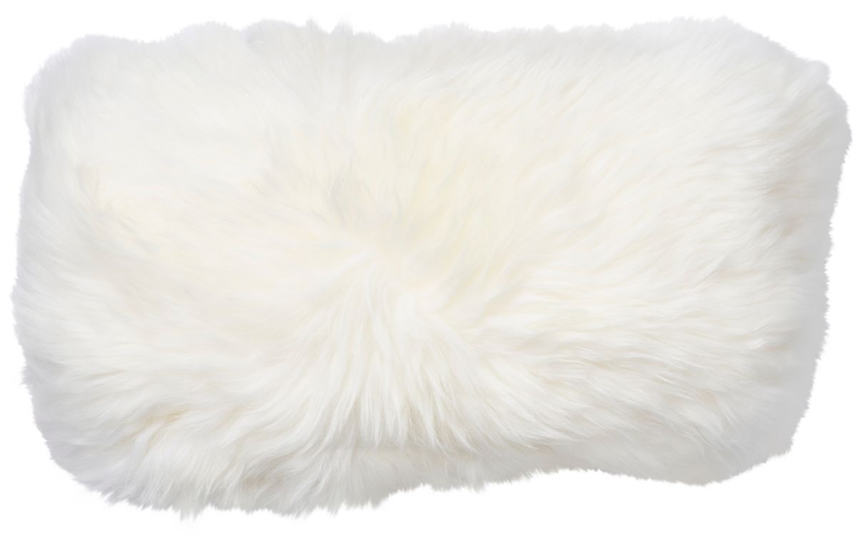 Long Wool Sheepskin Cushion | Doublesided | New Zealand | 25x50 cm Ivory