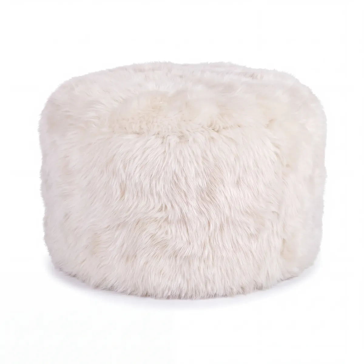 Skandi Footrest | Long Wool Sheepskin | New Zealand Ivory