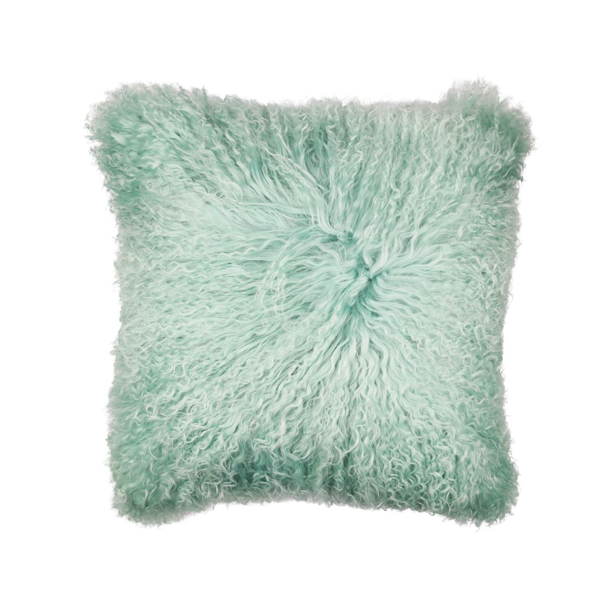 Sheepskin Cushion | Mongolian | 50x50 cm Mint
