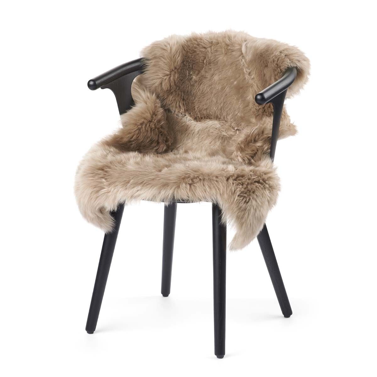 Premium | New Zealand Sheepskin | Long Wool | 90 cm Taupe