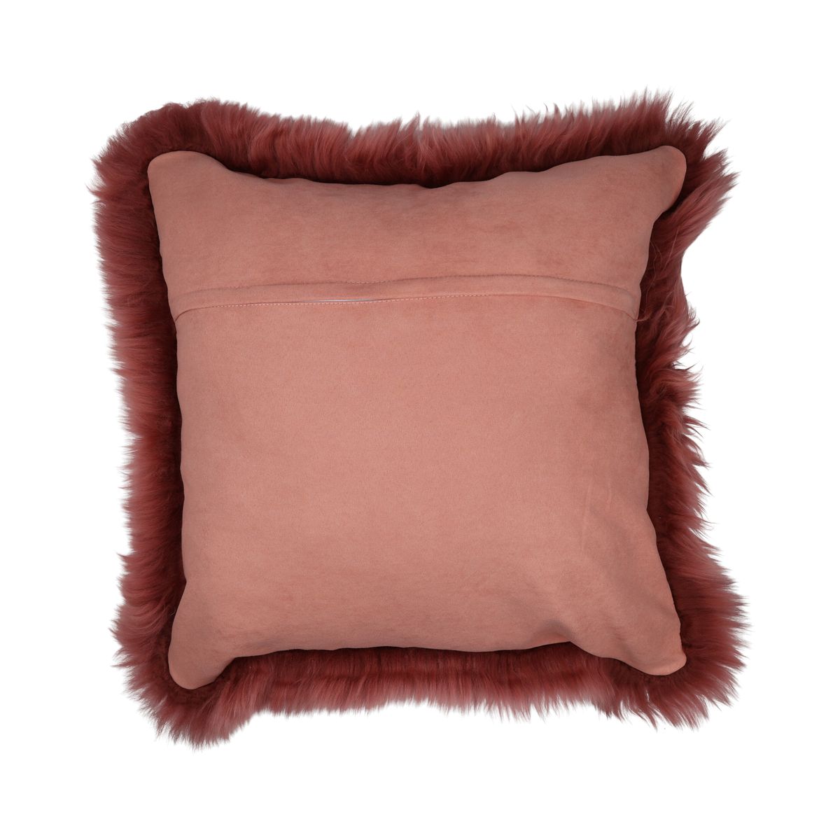 Sheepskin Cushion | Long Wool | New Zealand | 50x50 cm Old Rose