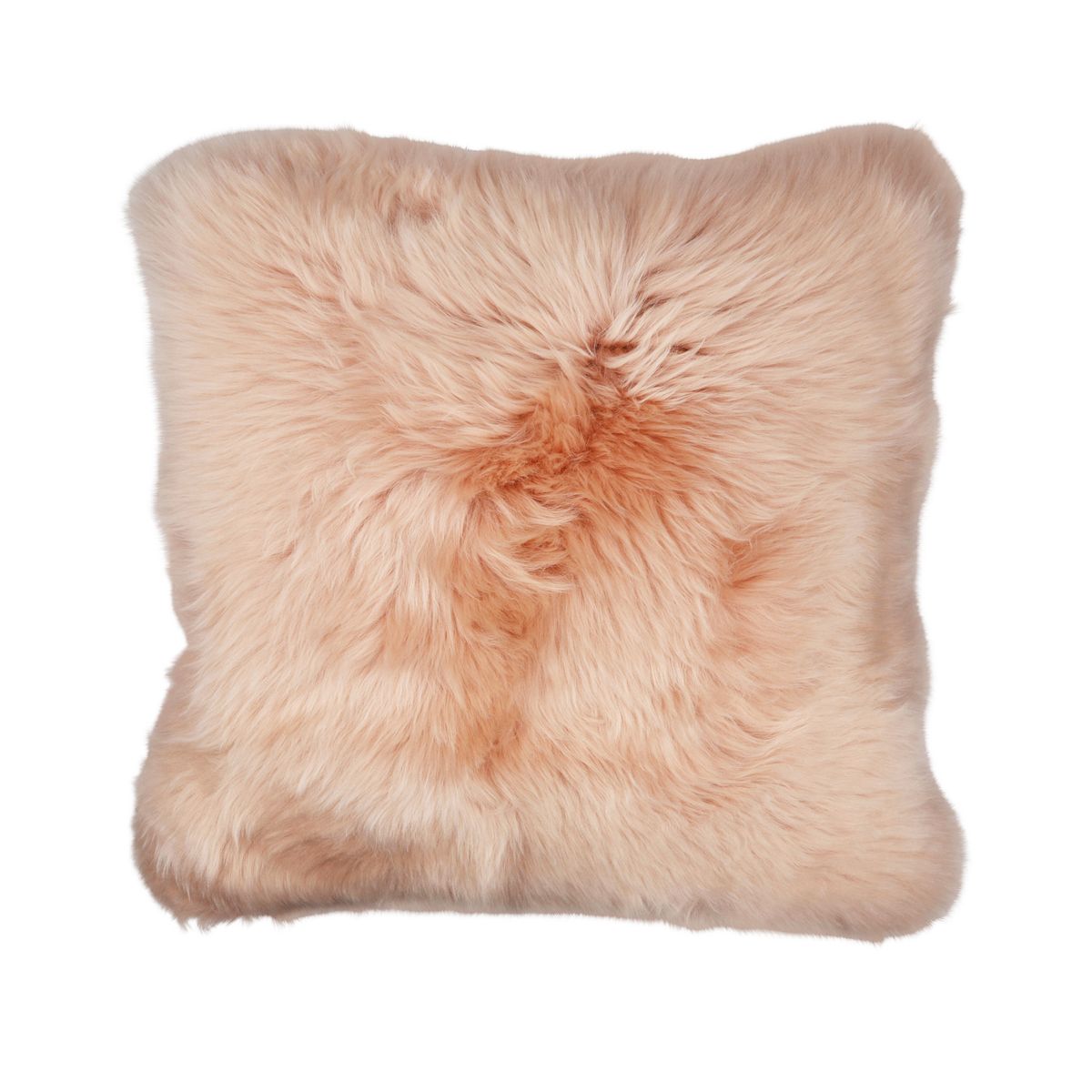 Sheepskin Cushion | Long Wool | New Zealand | 50x50 cm Rosa