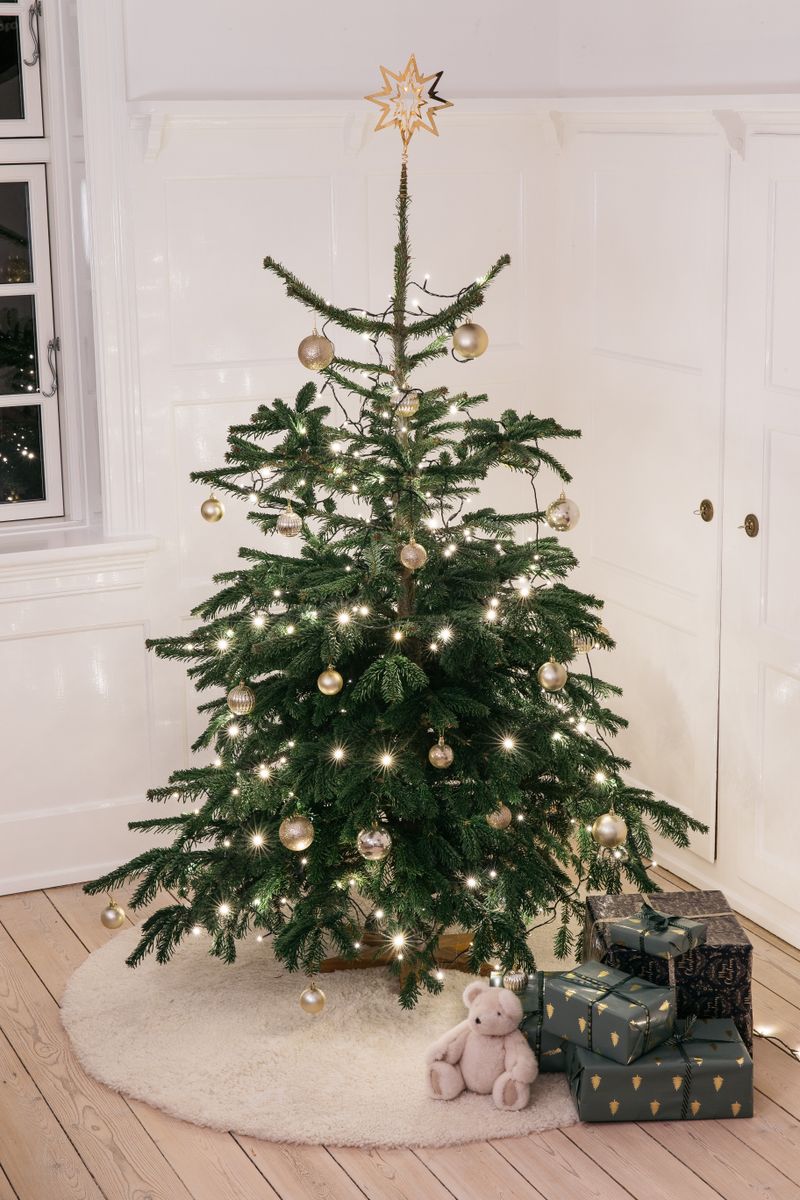 Short Wool Curly Sheepskin Design Rug | D140 cm Pearl