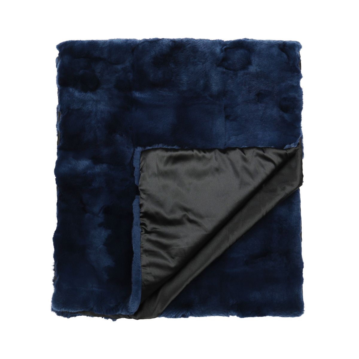 Premium Quality Bed Runner | Rex Rabbit | 238x55 cm Midnight Blue