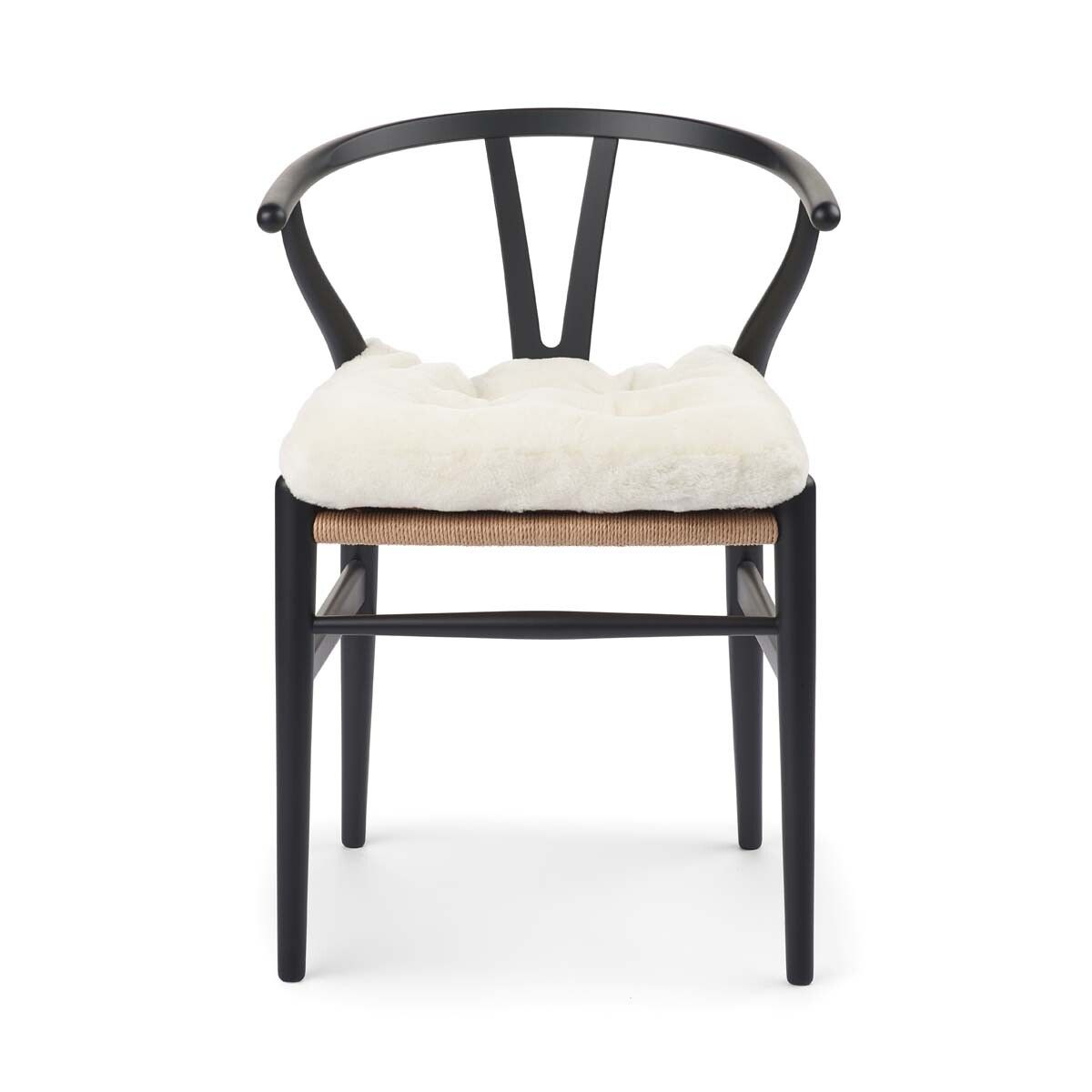 Moccasin Seat Cover | Calfleather backing White