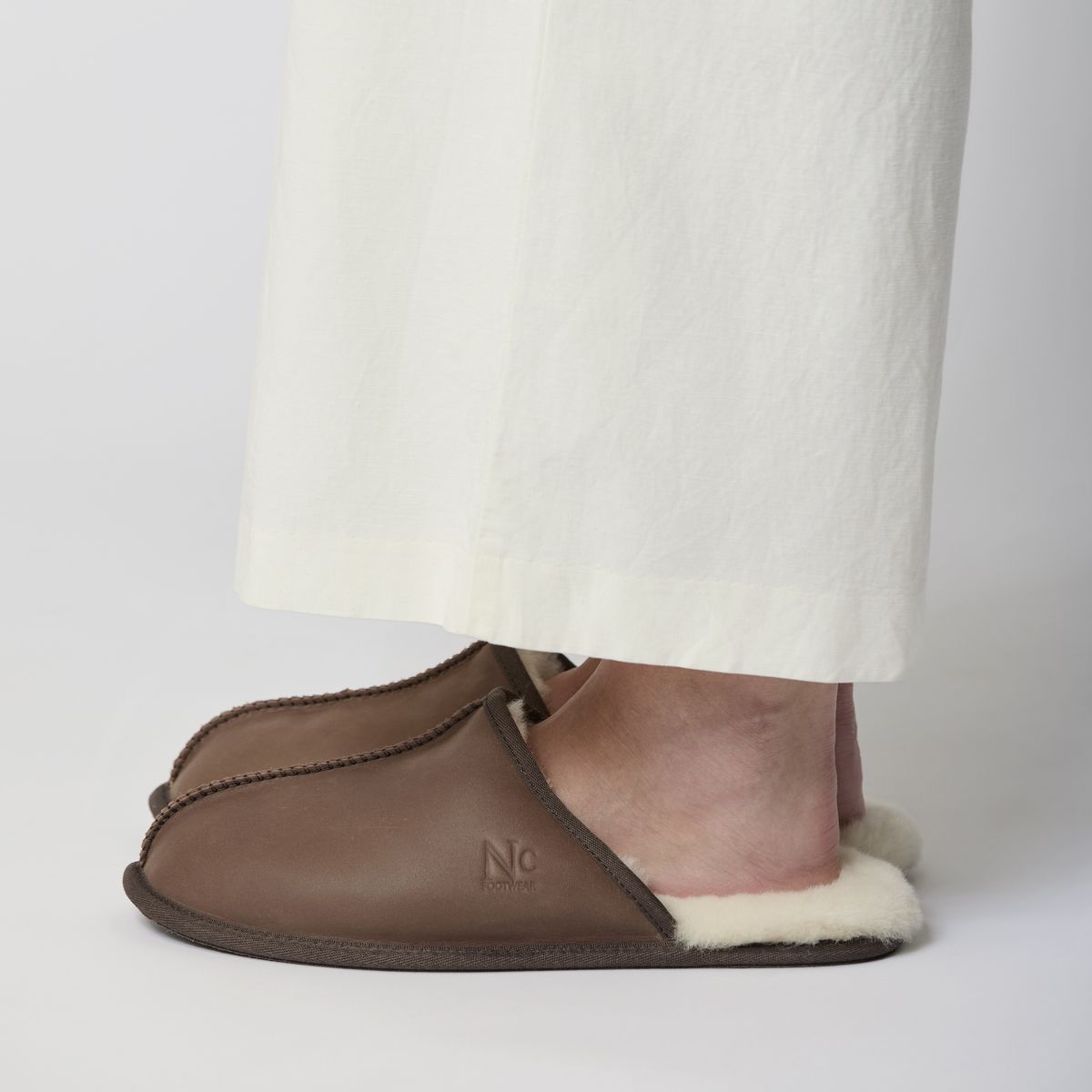 Mens Slipper Black Nappa