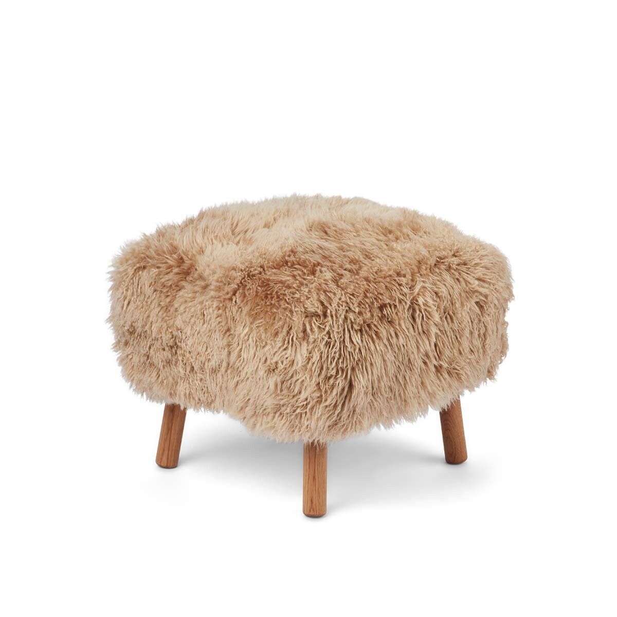 Emil Foot Rest | Long Wool Honey