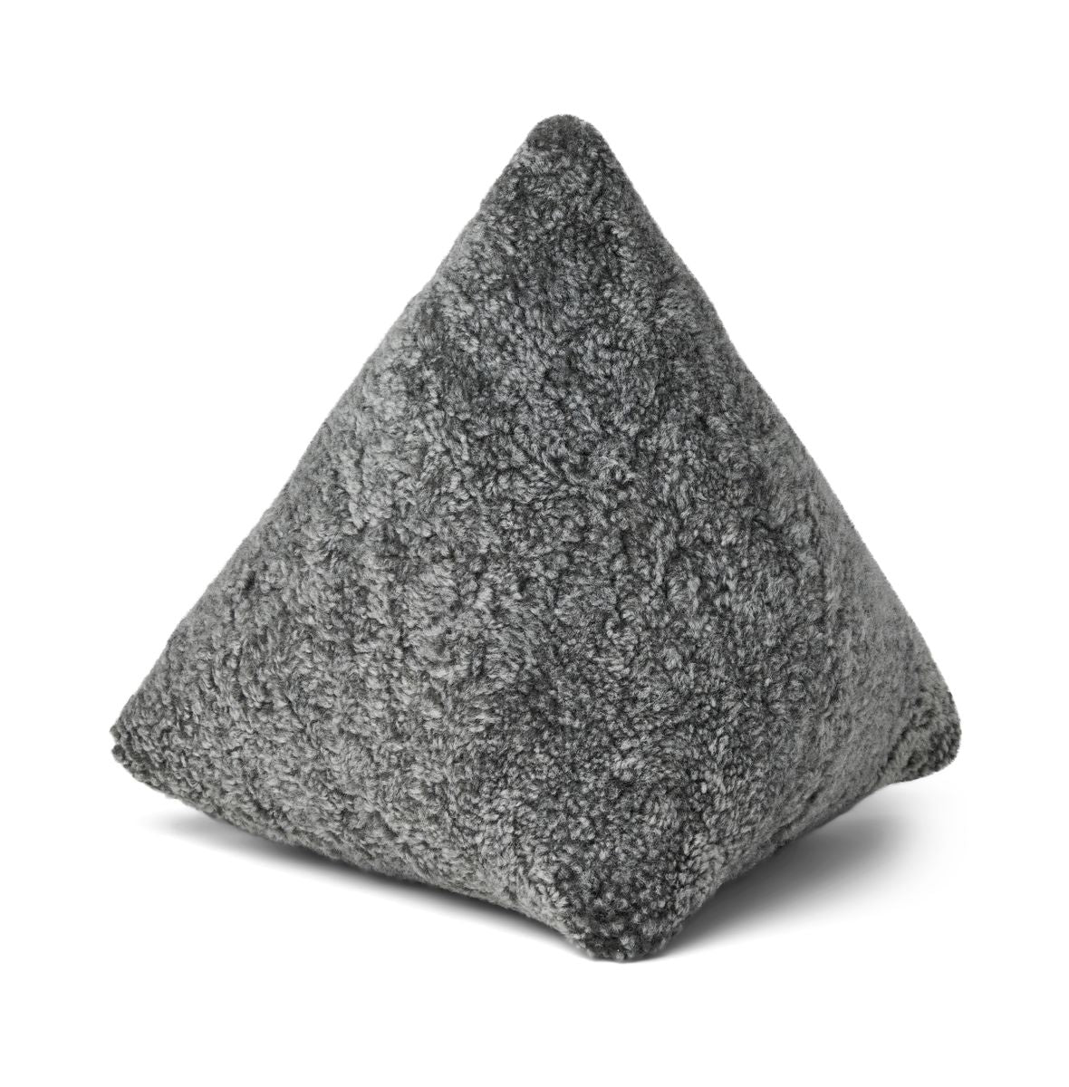 Hematite Cushion | Short Wool | 35x35x35 cm