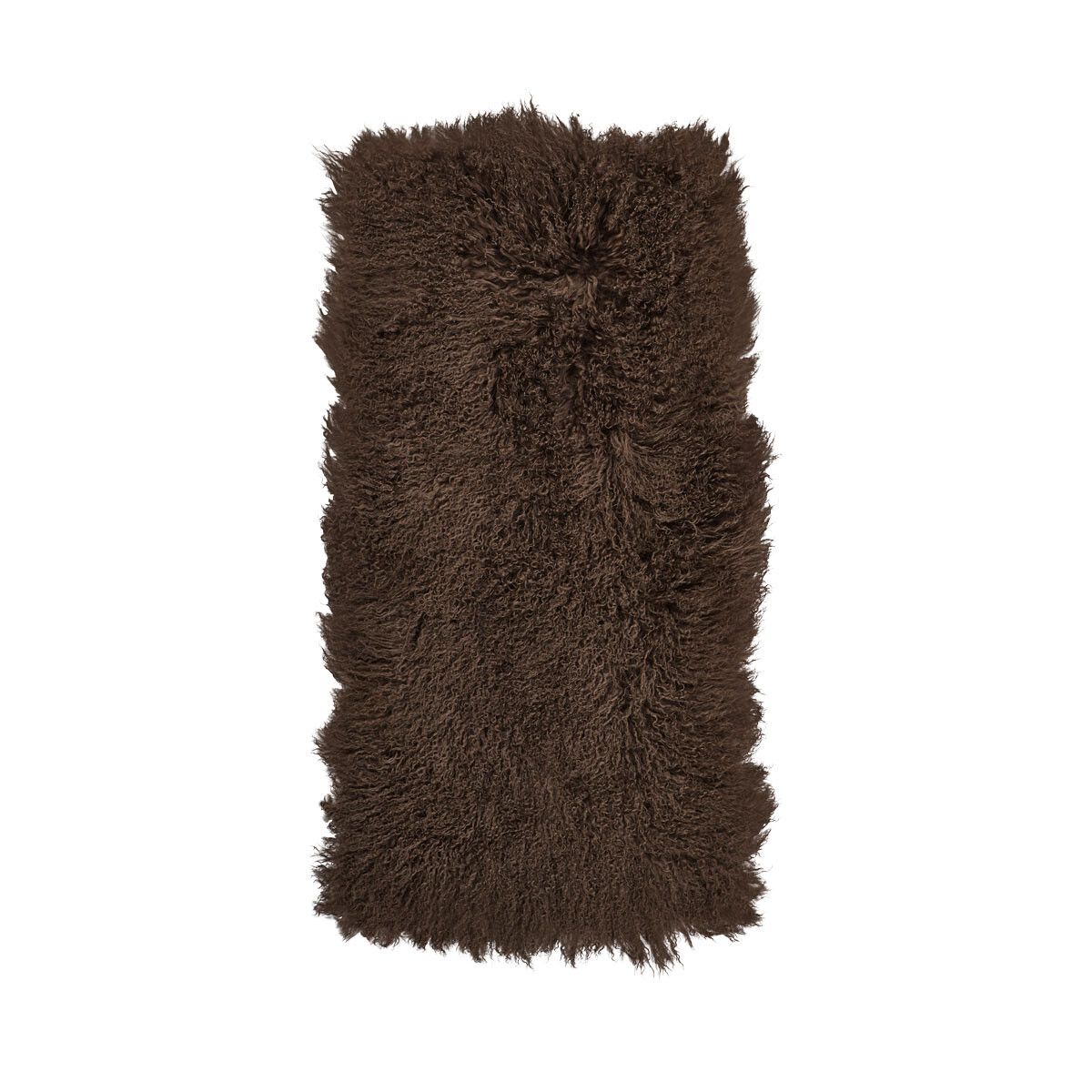 Plaid of Curly Sheepskin | 60x120 cm Taupe