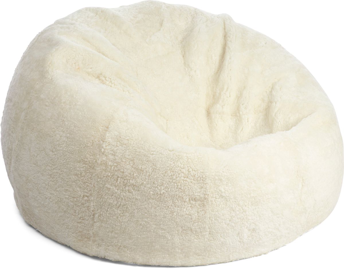 Large Round Sheepskin Bean Bag - Sheepskinhouse.co.uk