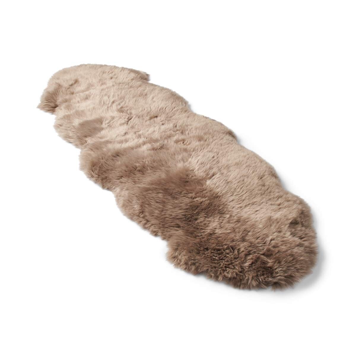 Merino Sheepskin | New Zealand | Long Wool | 135x60 cm Taupe