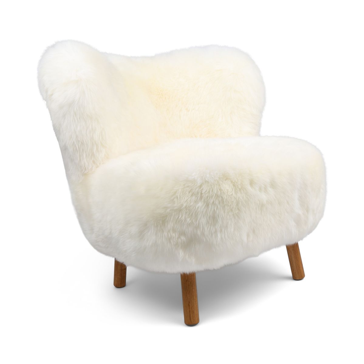 Ethan Puffy Lounge Chair Ivory