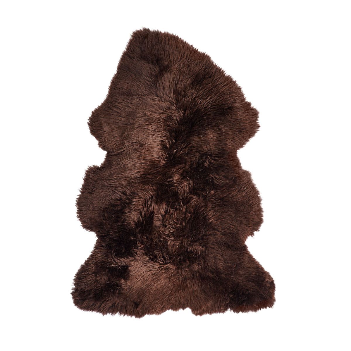 Premium Quality | New Zealand Sheepskin | Long Wool | 115x60 cm Chocolate