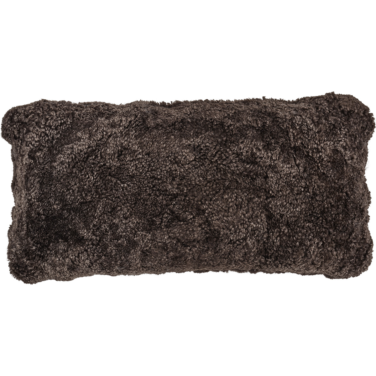 Short Wool Sheepskin Cushion | Doublesided | SW | 30x60 cm Cappuccino