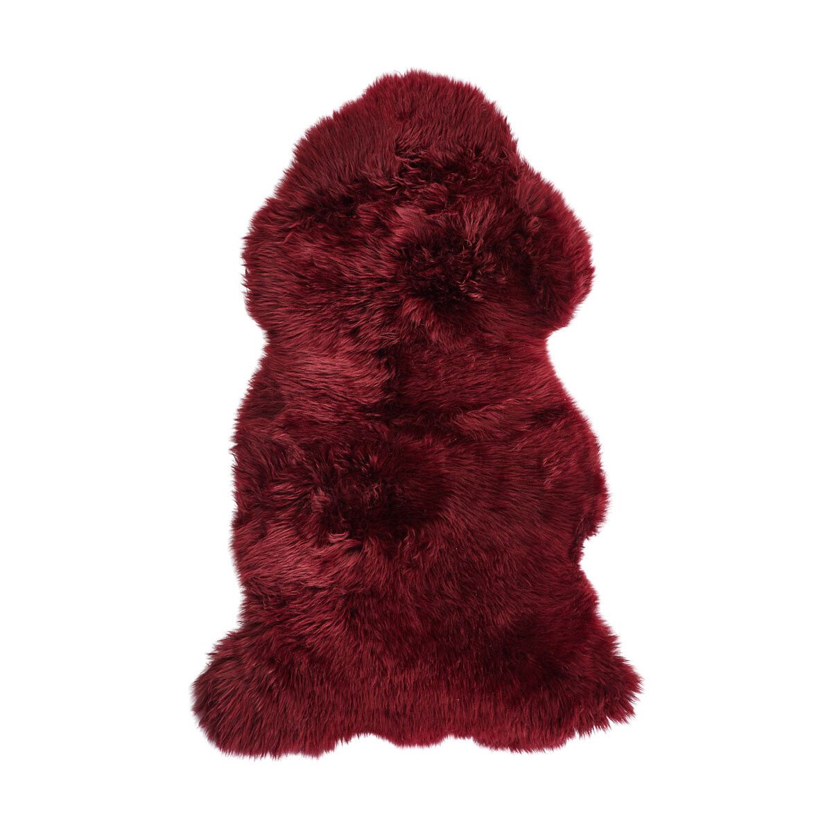 Premium Quality | New Zealand Sheepskin | Long Wool | 115x60 cm Burgundy