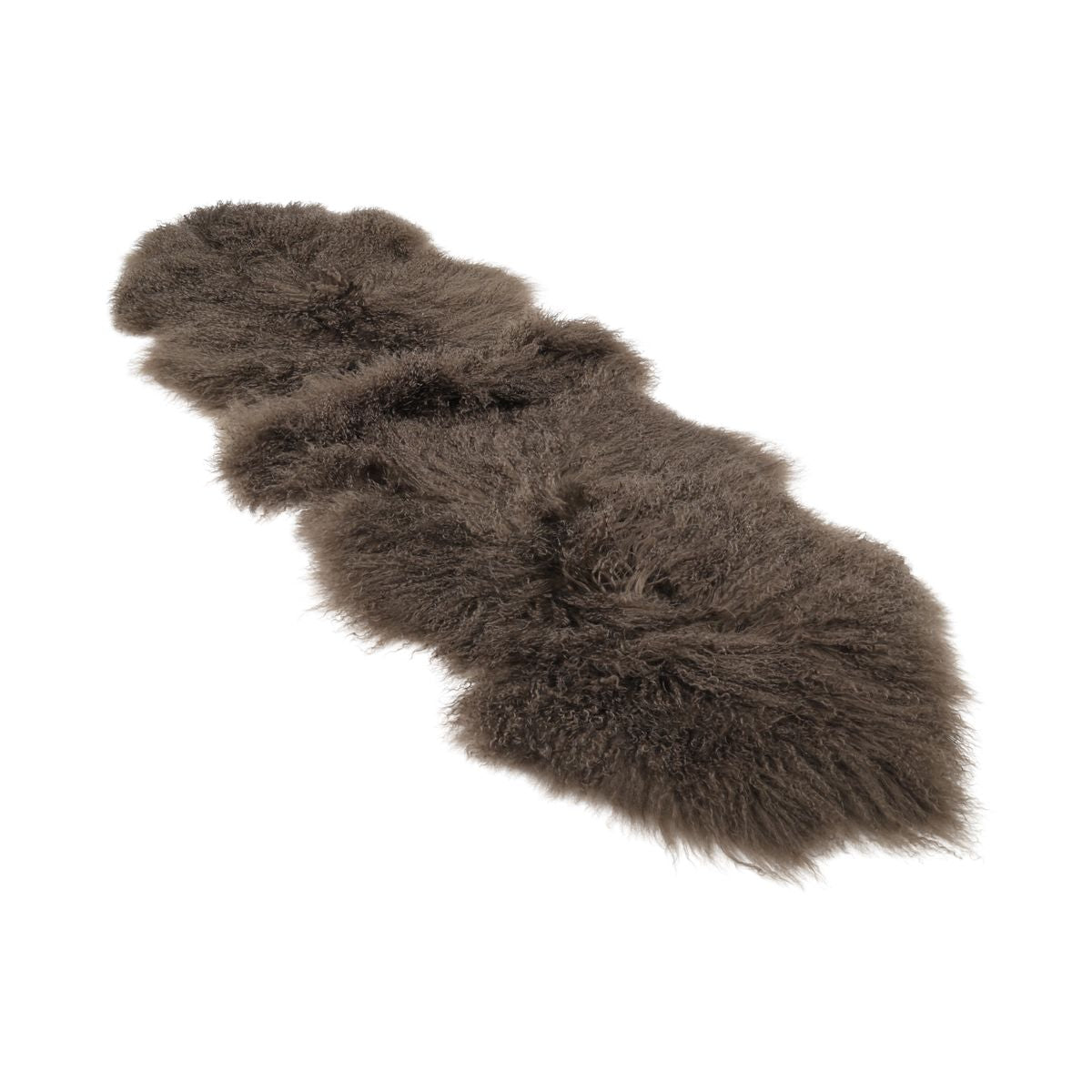 Double Mongolian Sheepskin | 150 x 55 cm Taupe