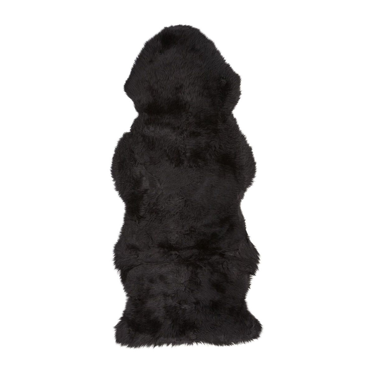 Premium Quality | New Zealand Sheepskin | Long Wool | Rug 135 cm Black
