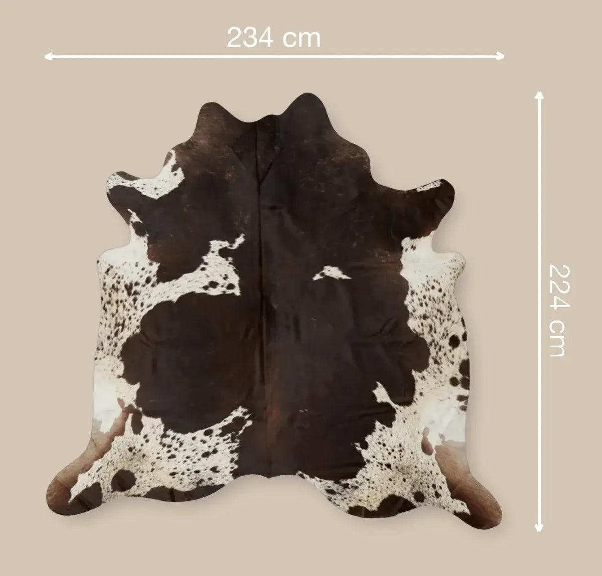 Cow Hide Rug | Dark Brown/Red | 3,5 sqm Dark Brown/Reddish