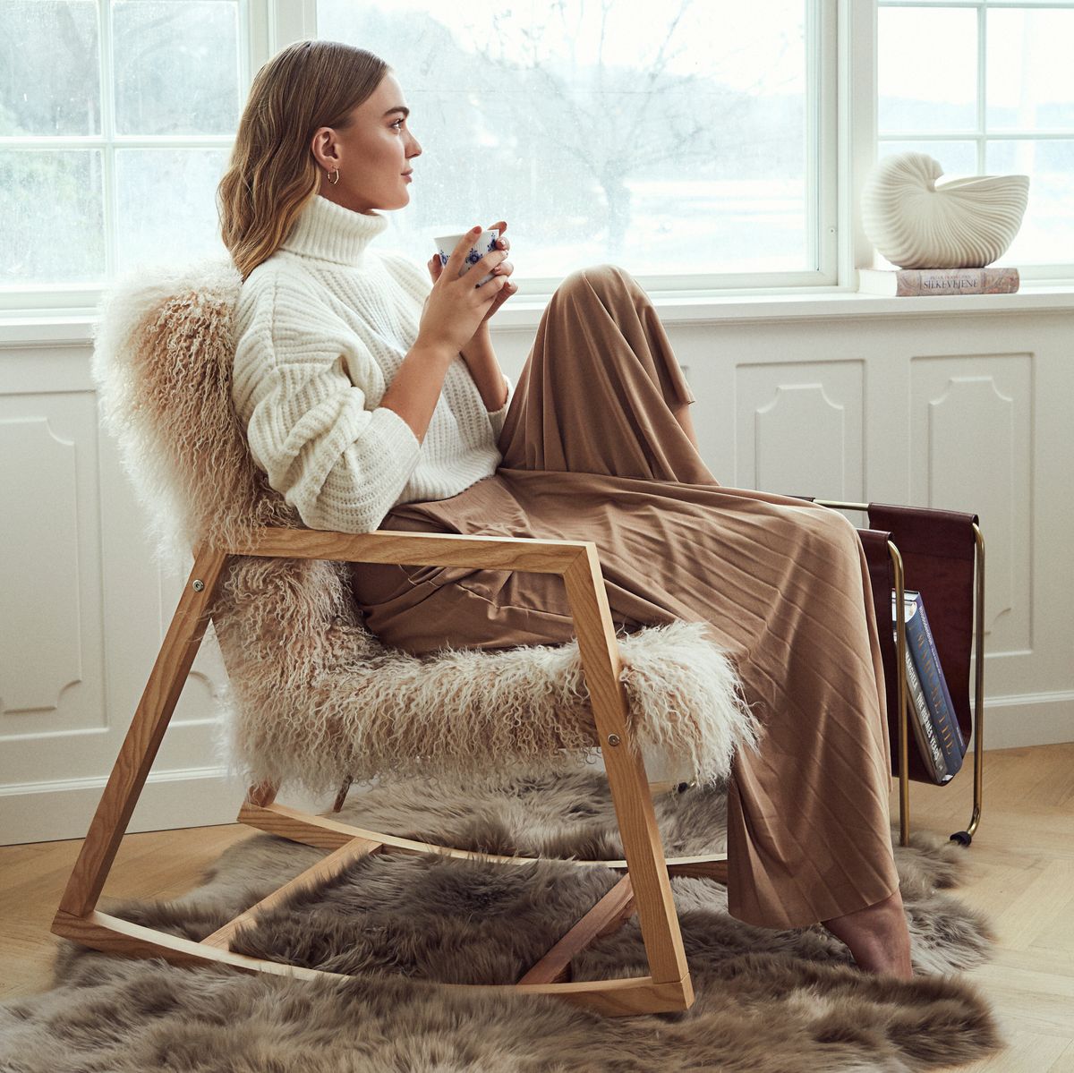 Rocking Chair Oak Natural Oil