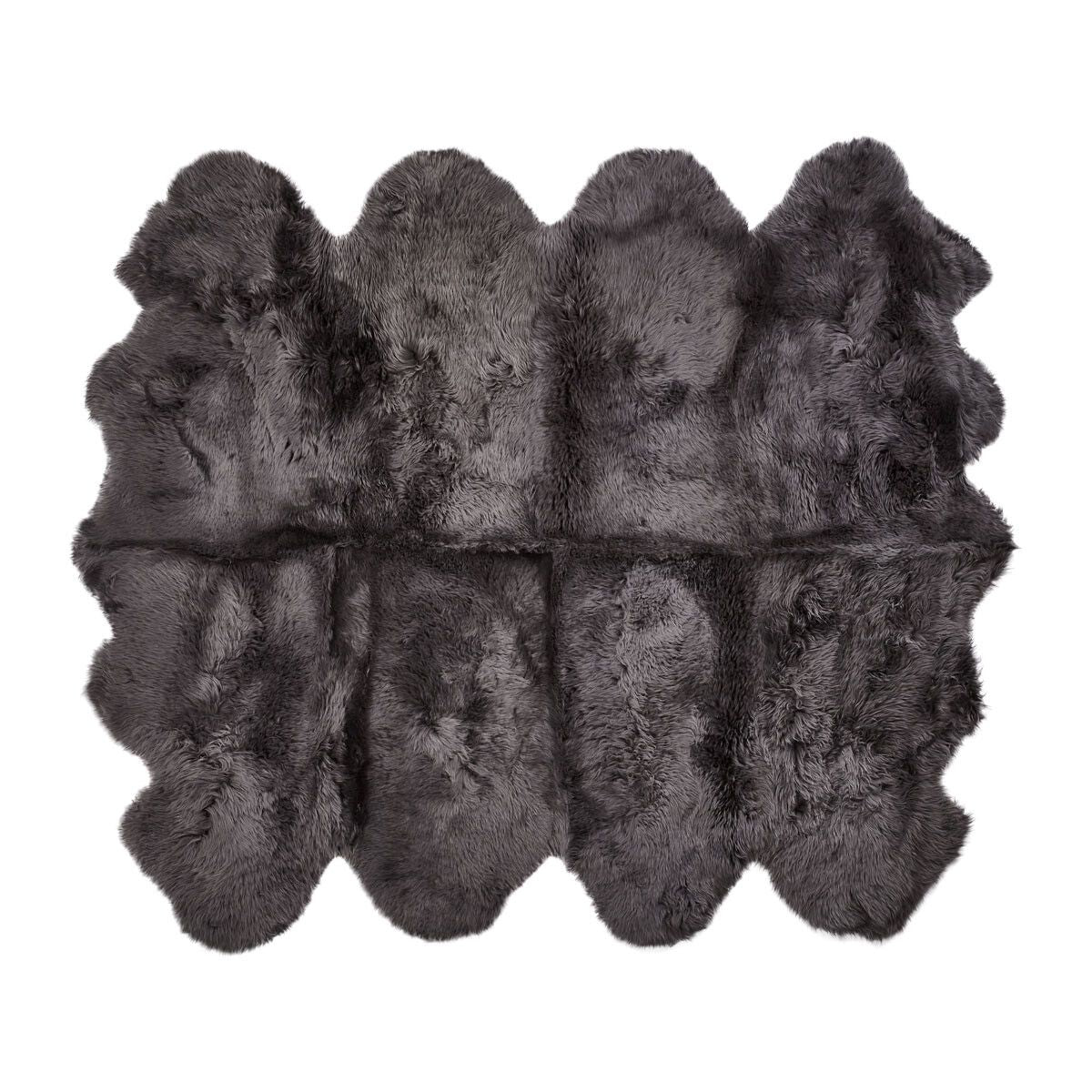 Premium | New Zealand Sheepskin | Long Wool | Rug 180x214 cm Steel