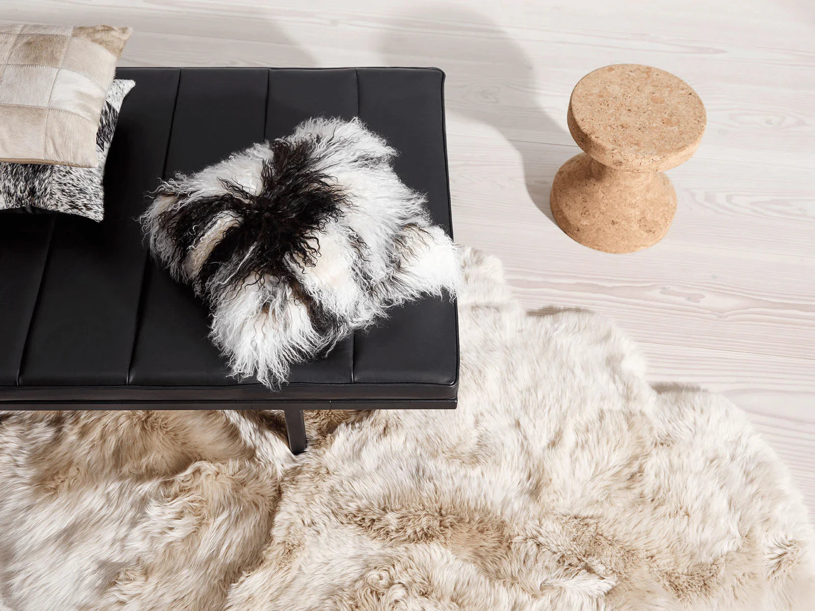 Up to 60% off sheepskin rugs, cushions, seat covers and slippers in the Autumn Sale