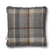 Two-sided Cushion | Short Wool | 52x52 cm Glencheck-Grey/Light Grey