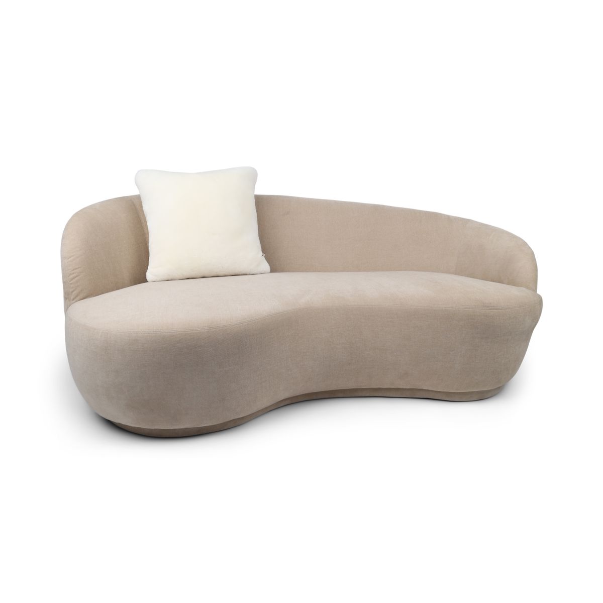 Premium Sheepskin Cushion | Short Wool | New Zealand | Doublesided White