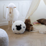 Cute Sheep Cushion | Ø20 cm  Beige/White