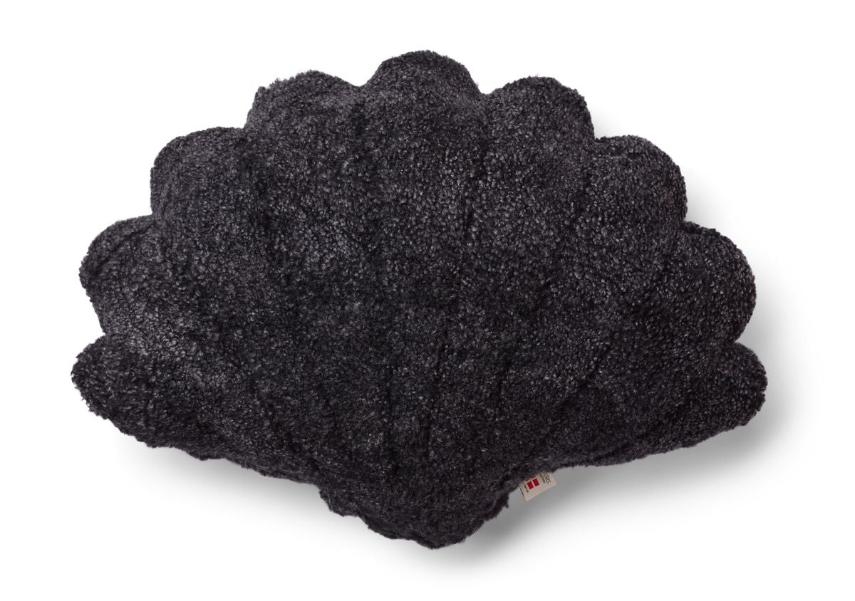 Short Wool Shell Cushion | Small | Medium | Large Anthracite