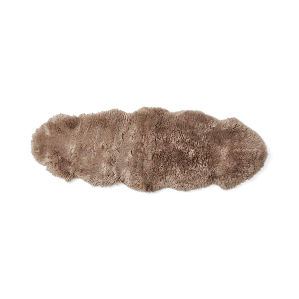 Merino Double Sheepskin | Long Wool | 170x60 cm Taupe