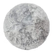 Long Wool Sheepskin Design Rug | Ø140 cm Light Grey