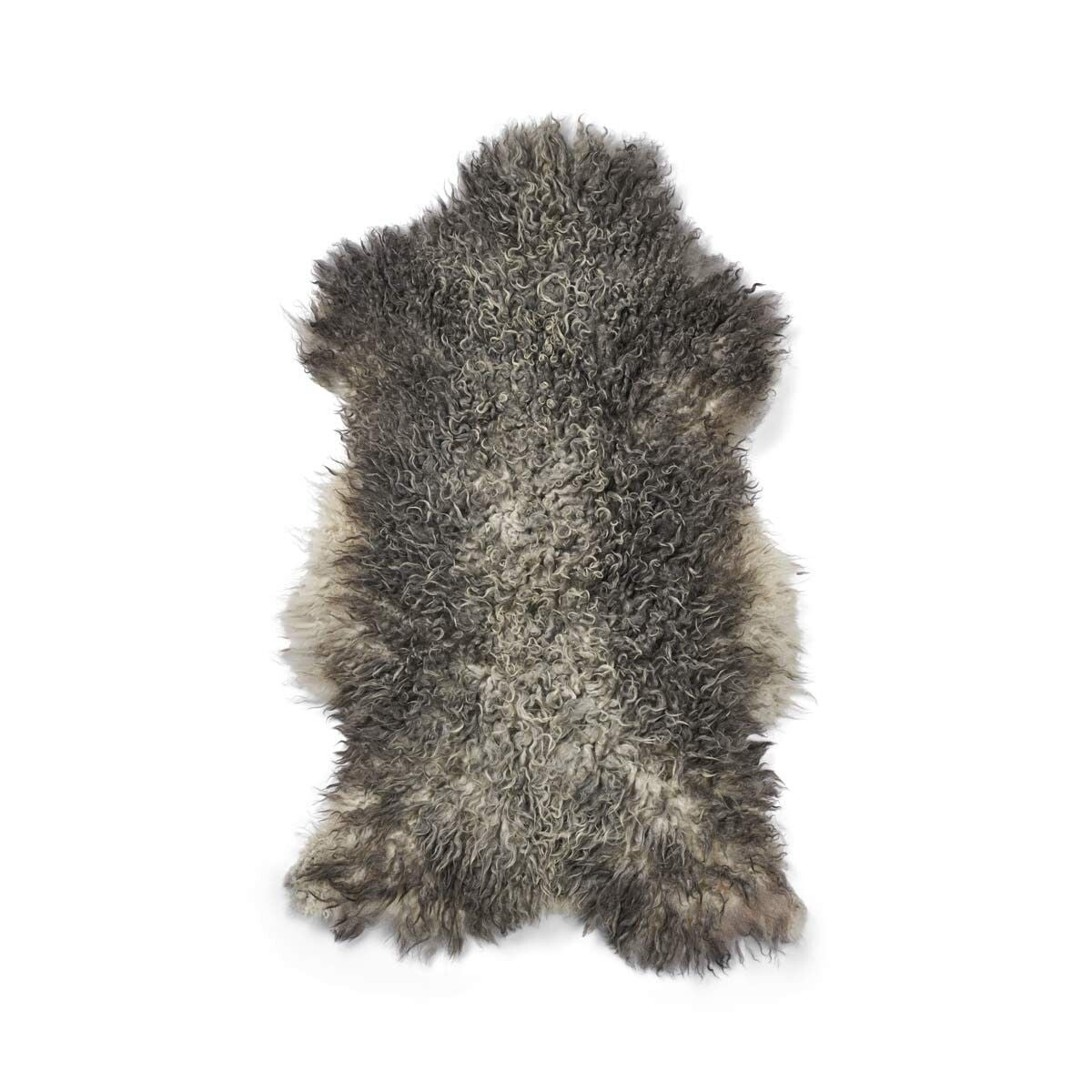Gotlandic Sheepskin Long Curly Wool 90 100 cm