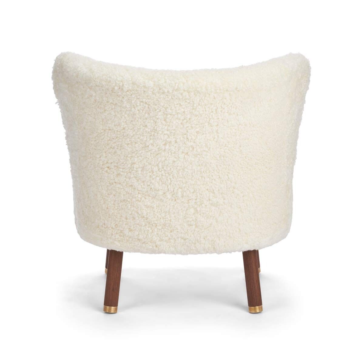 Emil Lounge Chair | Short Wool Ivory