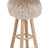 Theo Bar Stool + Cover | Oak Legs | New Zealand Sheepskin