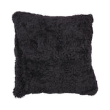 Sheepskin Cushion | Short Wool | New Zealand | 40x40 cm Black