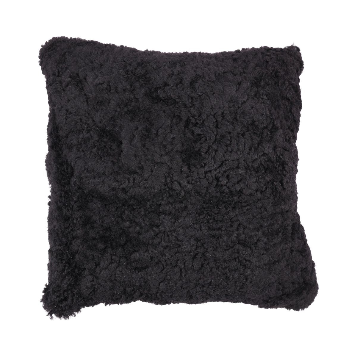 Sheepskin Cushion | Short Wool | New Zealand | 40x40 cm Black