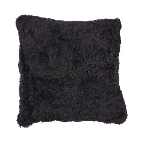 Sheepskin Cushion | Short Wool | New Zealand | 40x40 cm Black